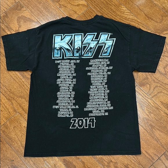 KISS world tour 2014 Black Graphic T-Shirt - Picture 3 of 3